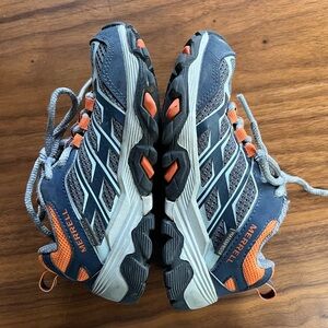 Merrell Toddker Boys Moab Fst Low Waterproof Hiking Shoe—size 10.5